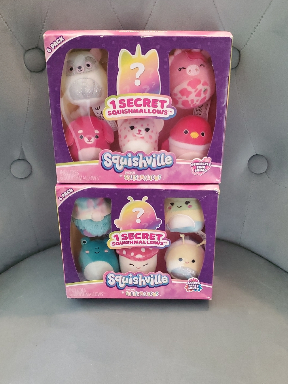 Squishmallows Squishville 2-Pack Plush Surprise Set - Purple & Pink
